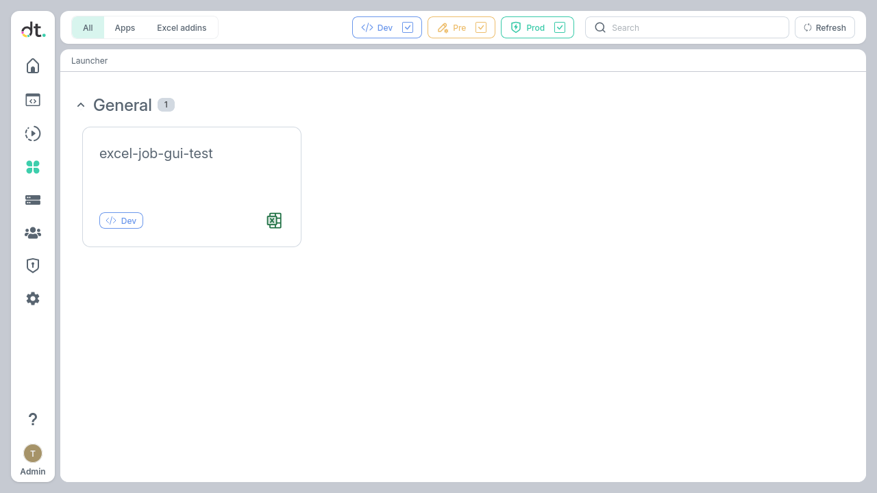 Excel Addins in the Launcher